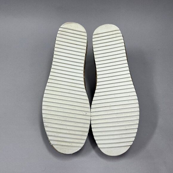 Toms Women's Size 8 Alpargata Platform Espadrille Black Canvas Flats - Picture 10 of 12